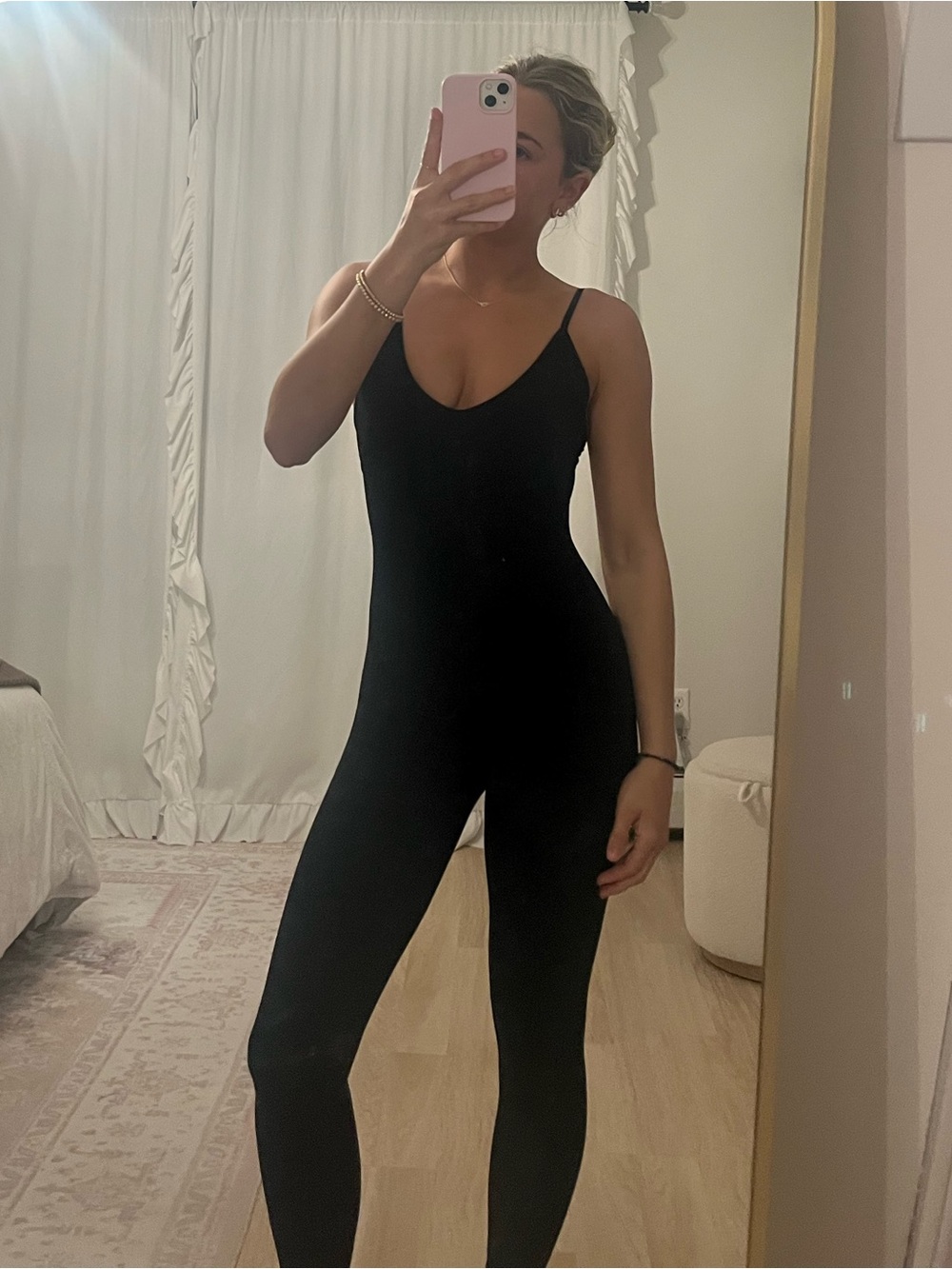 Garage Black Spaghetti-Strap Jumpsuit